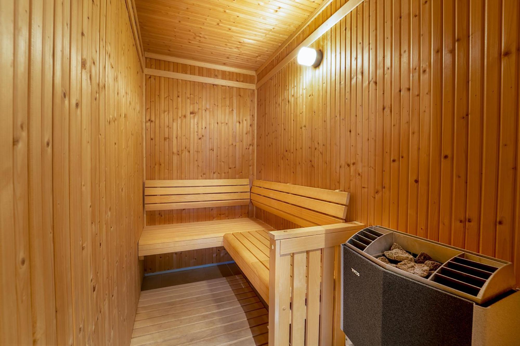 多哈君悦别墅酒店 外观 照片 A modern Finnish sauna